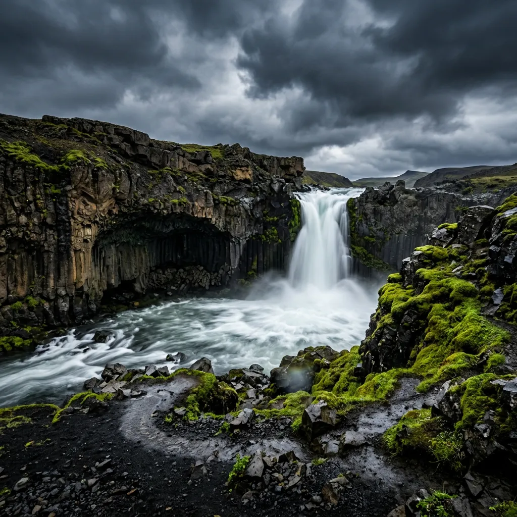 Icelandic Waterfall visual output example